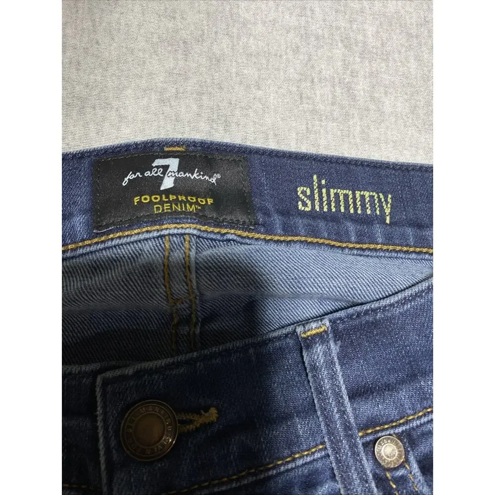 7 For All Mankind Jeans Mens Tag 34 Actual 35x30.5 Slimmy Skinny‎ Tapered USA